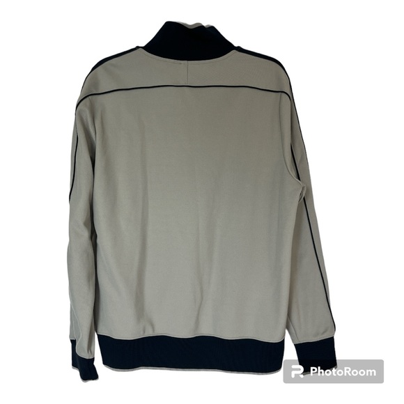 Mens Nike Track Jacket Full zip size Large Cotton blend grey/navy - Picture 15 of 15